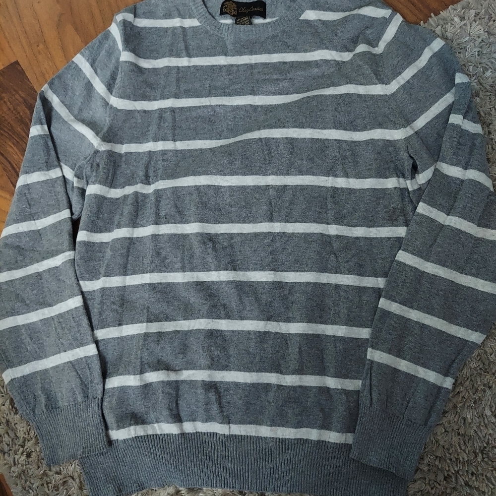 OLEG Cassini - Women's Cashmere/Cotton Blend Sweater - Picture 3 of 8